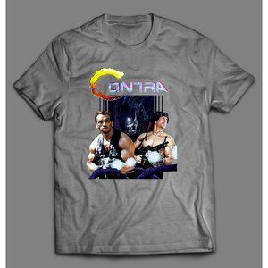 SCHWARZENEGGER COMMANDO, & ALIEN CONTRA GAME SHIRT
